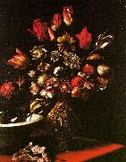 Carlo  Dolci Vase of Flowers oil painting artist